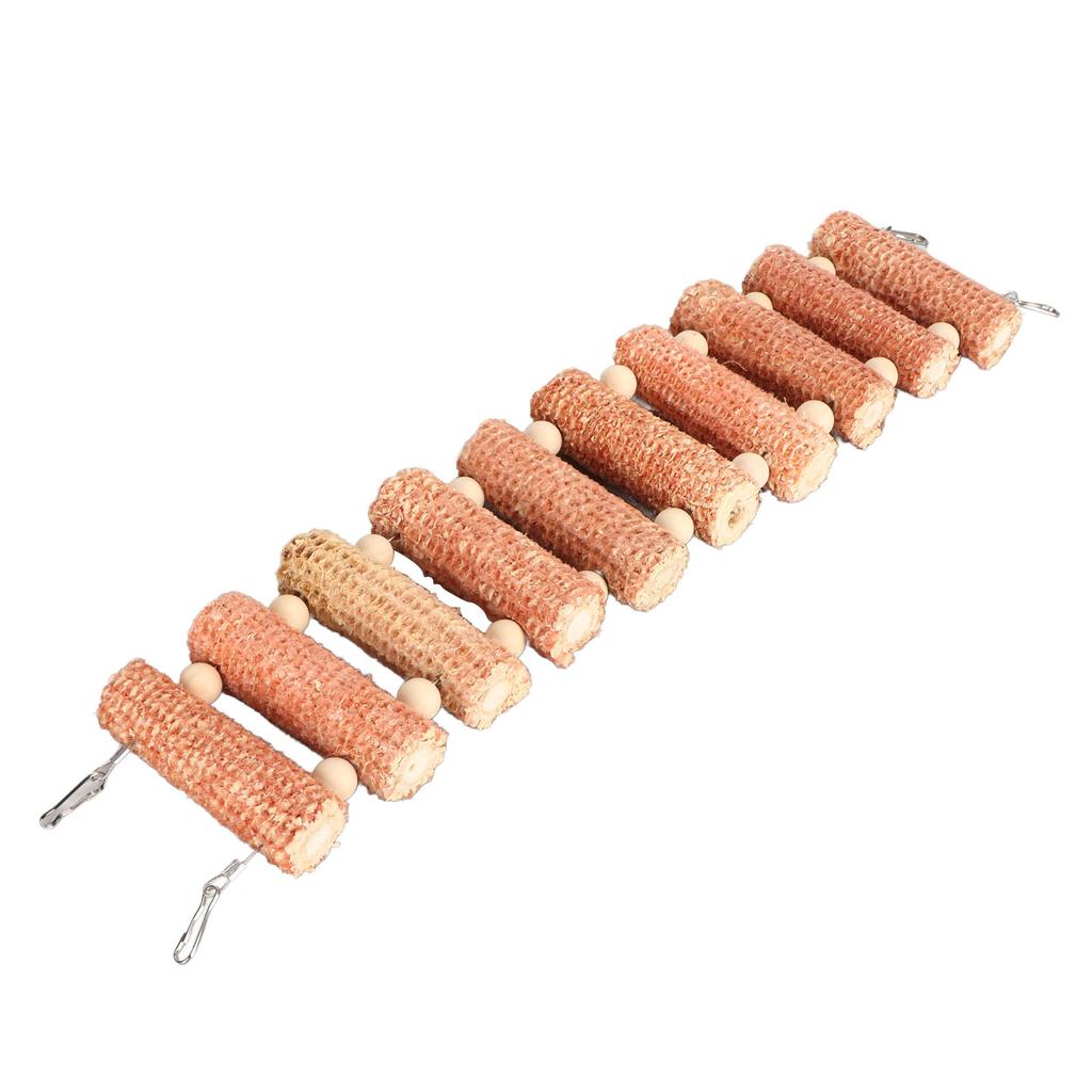 Small Pet Ladder Toy Fun Bite Resistance Relieve Boredom Corncob Arch Bridge Ladder Toy for