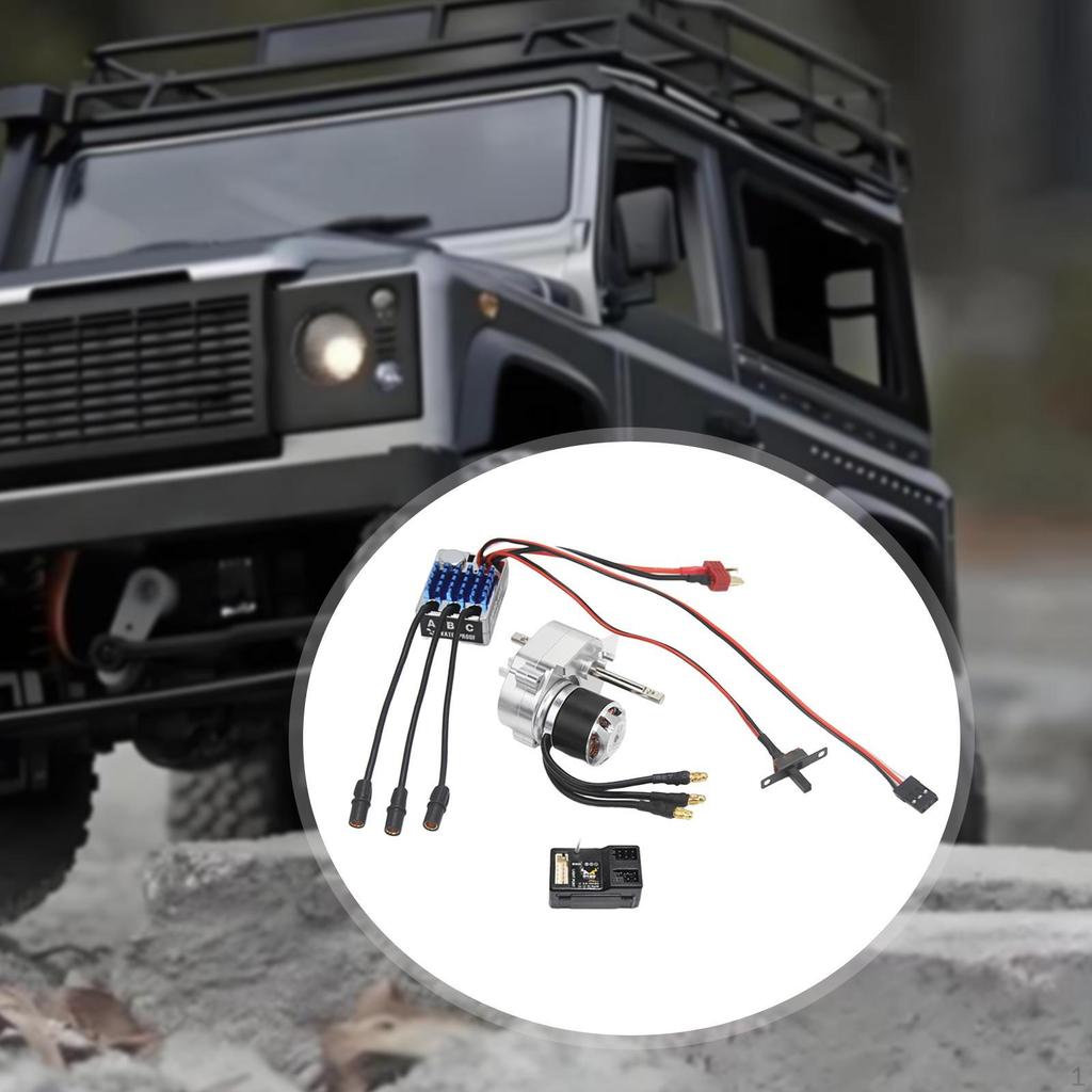 Brushless Gearbox ESC Combo Motor Upgrade Kit Repairing RC Accessories 2 Channel Receiver