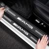 4PCS Carbon Fiber Car Sticker Auto Door Threshold Waterproof stickers For Mercedes Benz AMG GLE GLS CLS GLC CLA GLA Accessories OM8