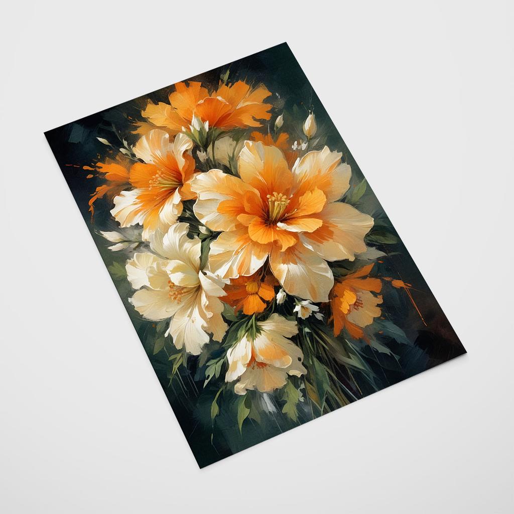 Poster Abstraction Flowers Picture
