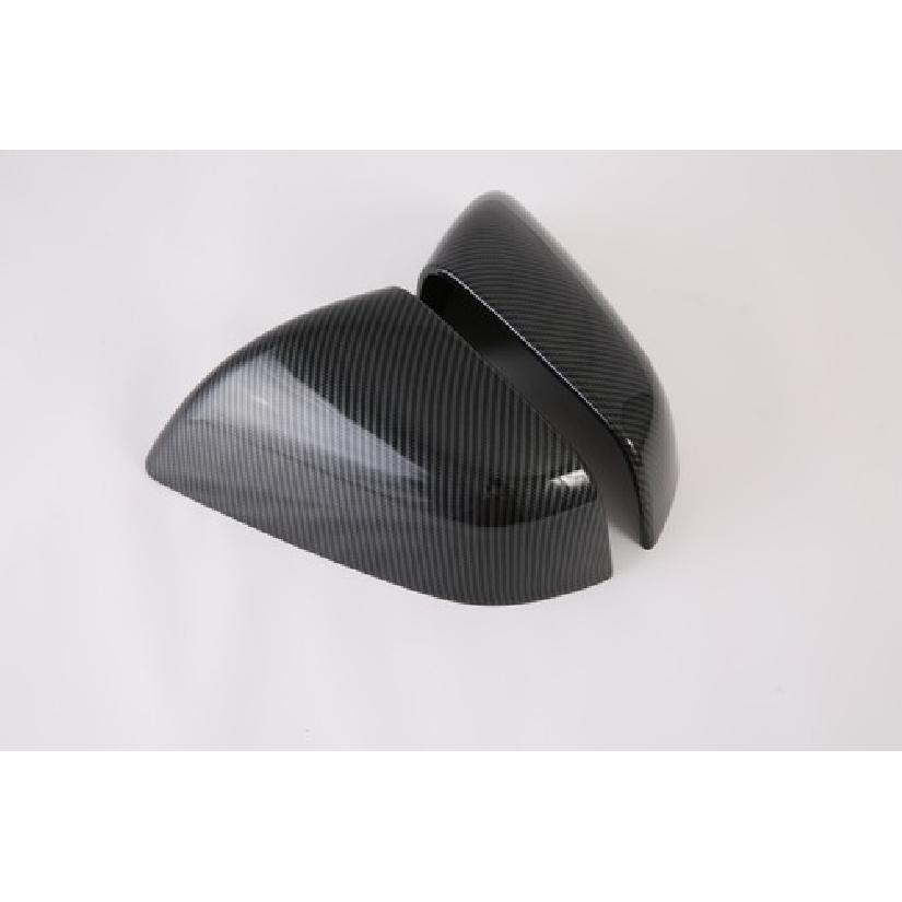 Carbon Fiber Rearview Mirror Lamp Cover Trim For 2017- Tesla Model X 2pcs