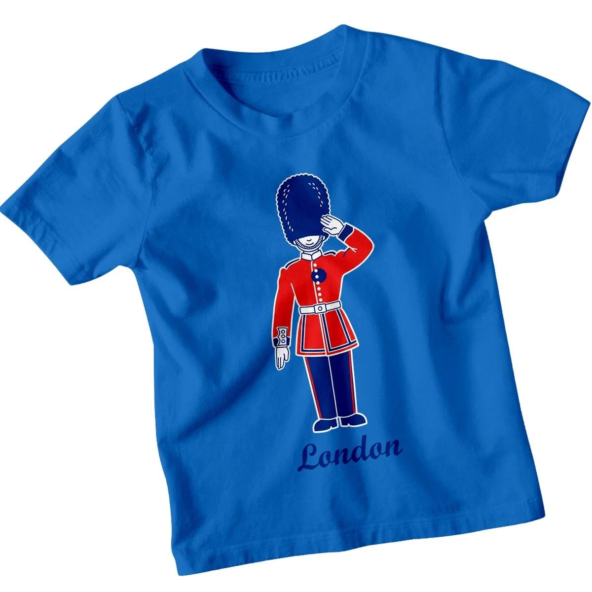 

London Royal Guard London Landmarks Travel Kids T-Shirt British Culture 2XL
