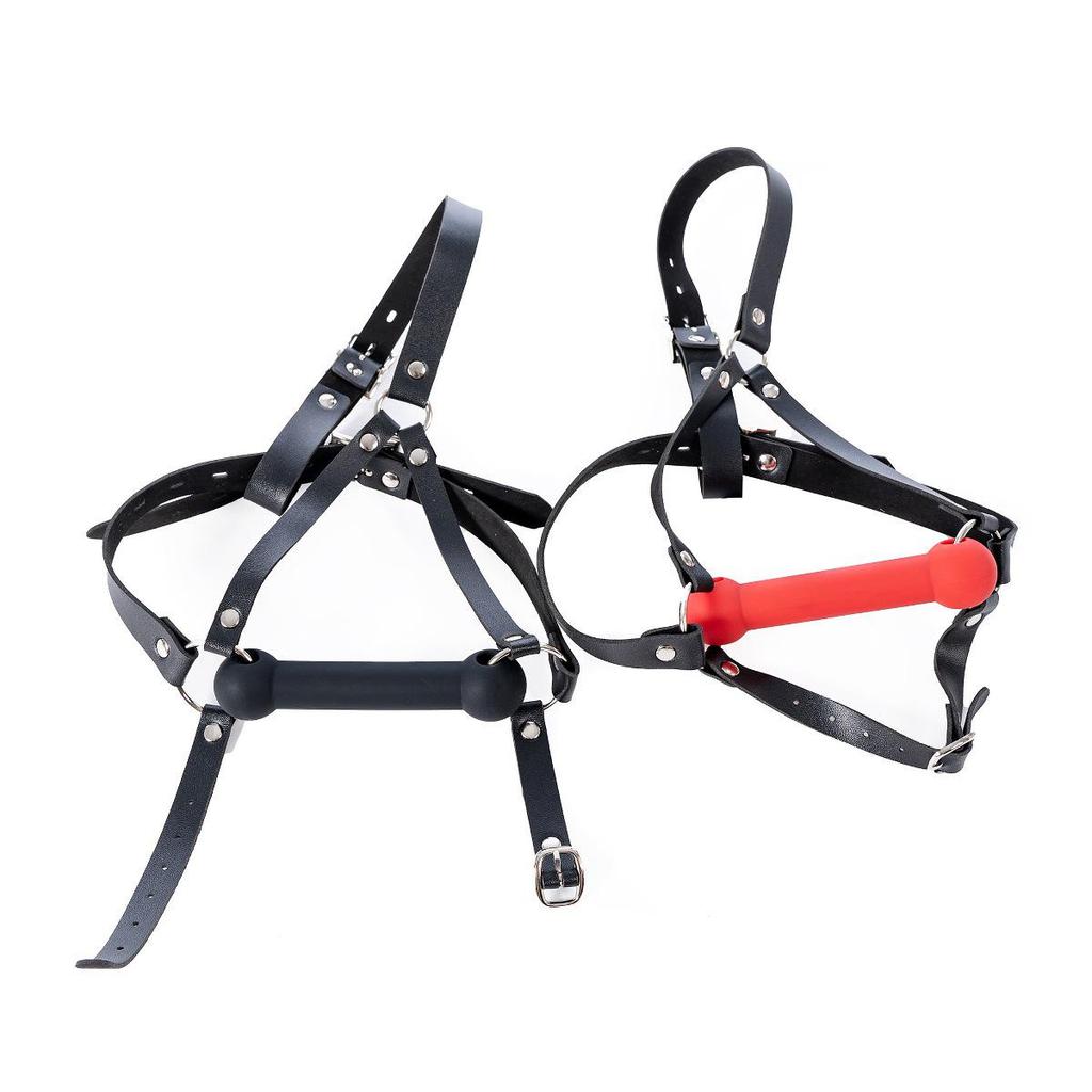 Elastic Bridle Bit Mouthpiece Headgear Mask - Kinky SM Gag for Women
