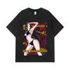 Tricouri Spălate 275 GSM 100% Bumbac O Singură Bucată V39 Imprimeu Waifu Boa Unisex Tricou Greu din Bumbac