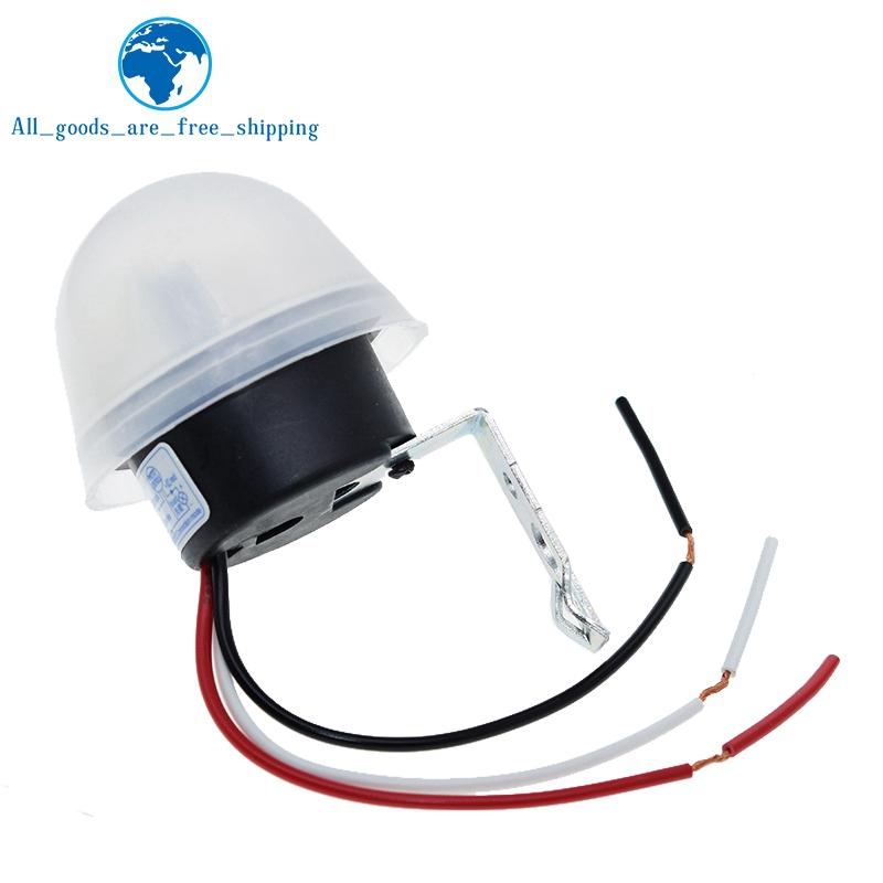TZT AS-20 DC 12V AC 110V 220V 10A Waterproof Sensitive Auto Photo Switch On/Off Photocell Street LED Light Switch Module