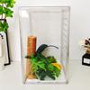 Acrylic Terrarium Tree Frogs Dart Geckos Lizards Ventilated Reptile Habitat Box 36x27x22cm