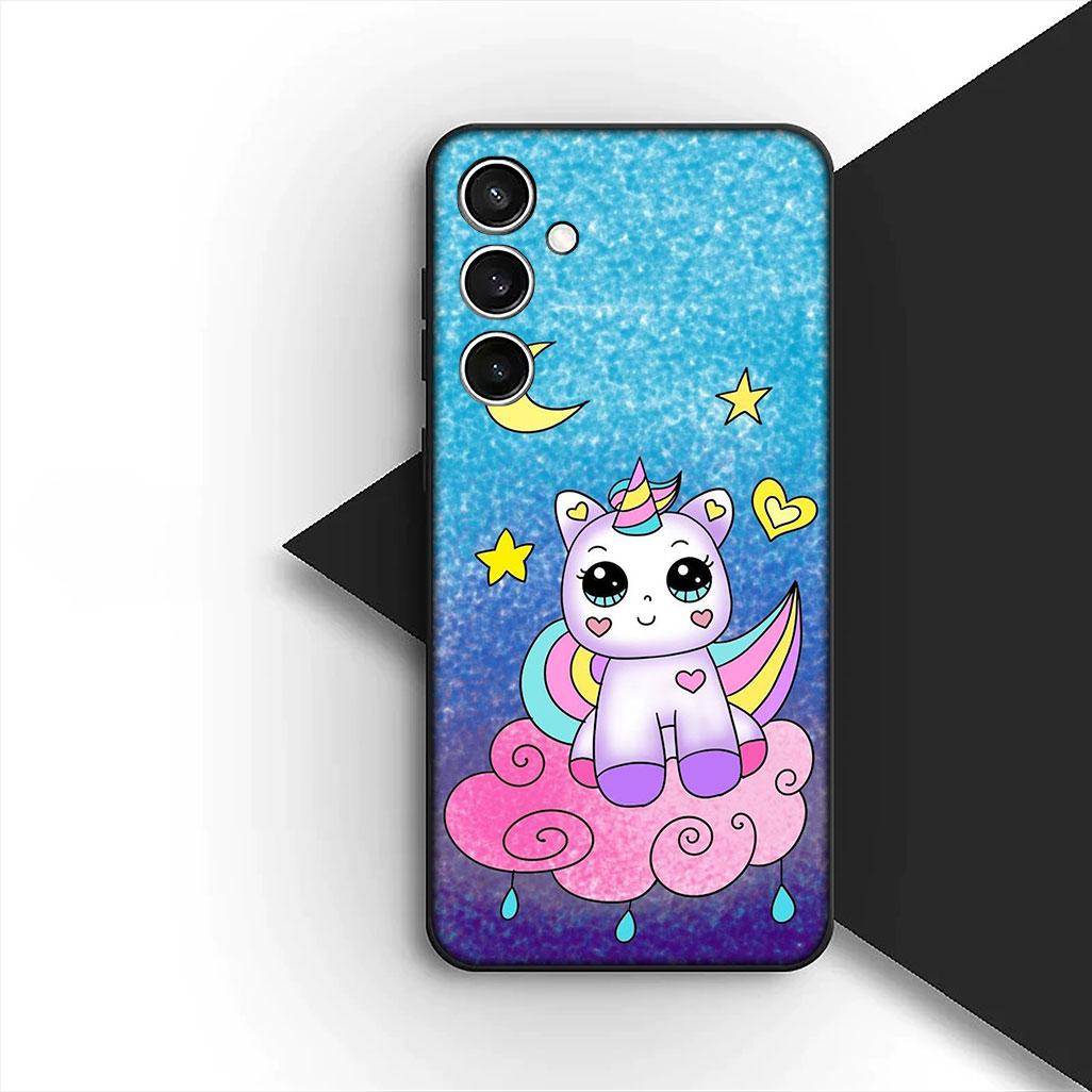 

Protective Cover for OPPO A80 A18 A16 A40 A17 A15 A38 A78 A79 A54 A57 A12 A60 4G 5G Casing Phone Case Unicorn Cartoon OPPO A17