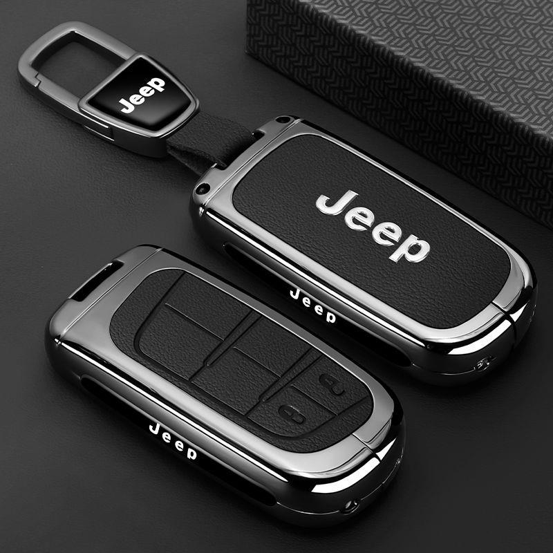 Mpxf10 Metal Car Smart Key Case Cover Shell For Jeep Grand Cherokee WK2 KL Wrangler JK Renegade Commander Compass 2018 2022 Accessories