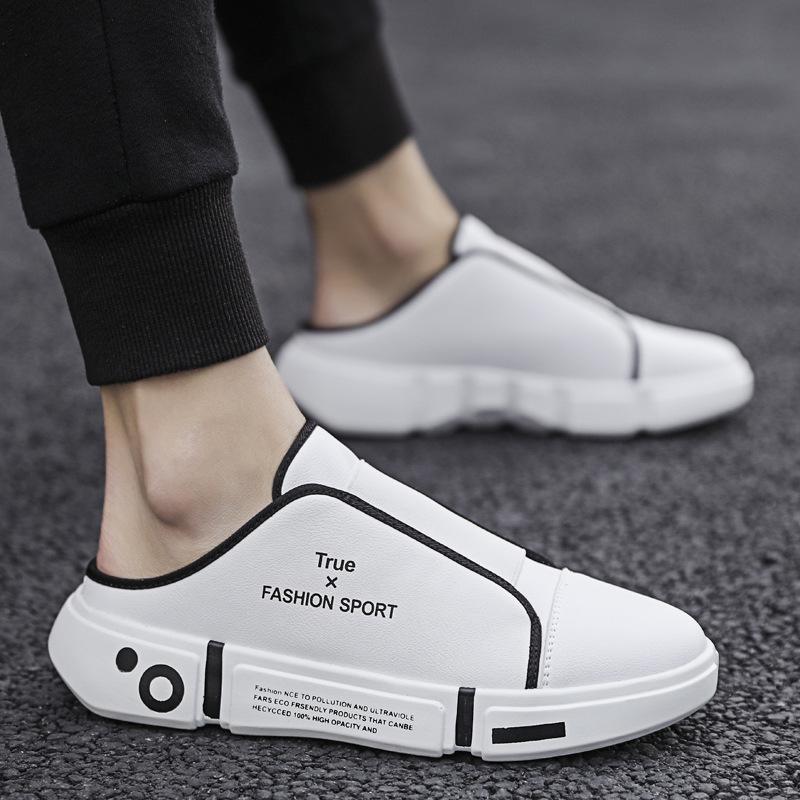 2025 Men Summer Sandal Mesh Mules Breathable Padded Beach Flip Flops Shoes Solid Flat Bath Slippers Outside Mens Clogs Slippers