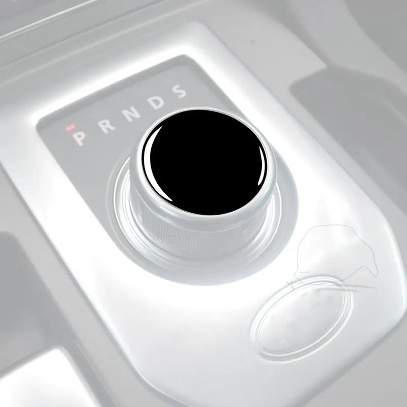 For Land Rover Discovery 4 2010-2016 Car Accessories Interior Shift Knob Cover Trim Sticker Gloss Black Plastic Modification