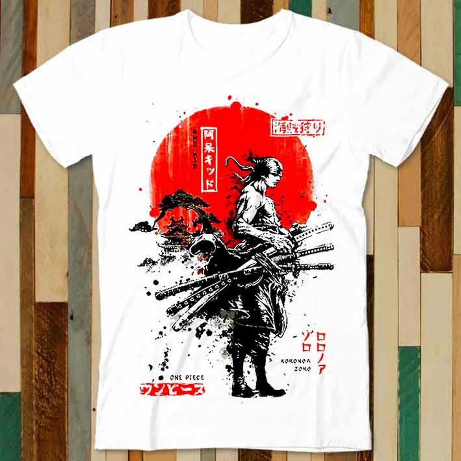 Japanese Samurai Limited Edition Anime Manga Legend T Shirt Adult Unisex Men Women Retro Design Tee Vintage Top A4736 2XL