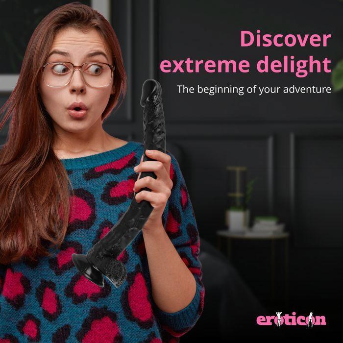 Gode - Eroticon - Mega Realistic - 40 cm - Silicone - Ventouse - Unisexe