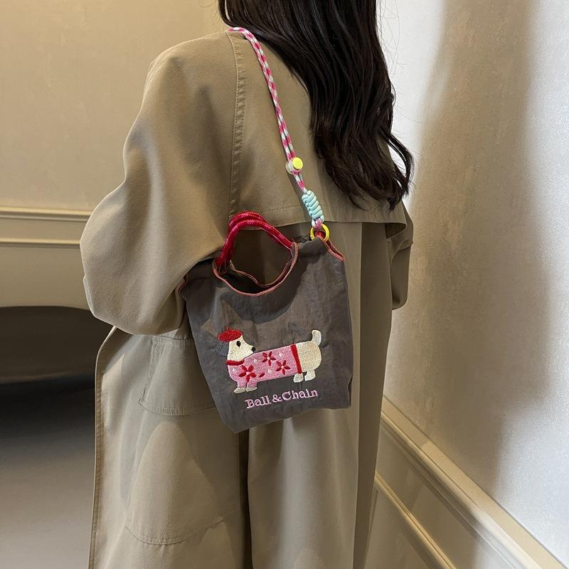 Cute Dachshund Women's Bag New Large Capacity Personalized Handbag Versatile One Shoulder Crossbody Children's Bag