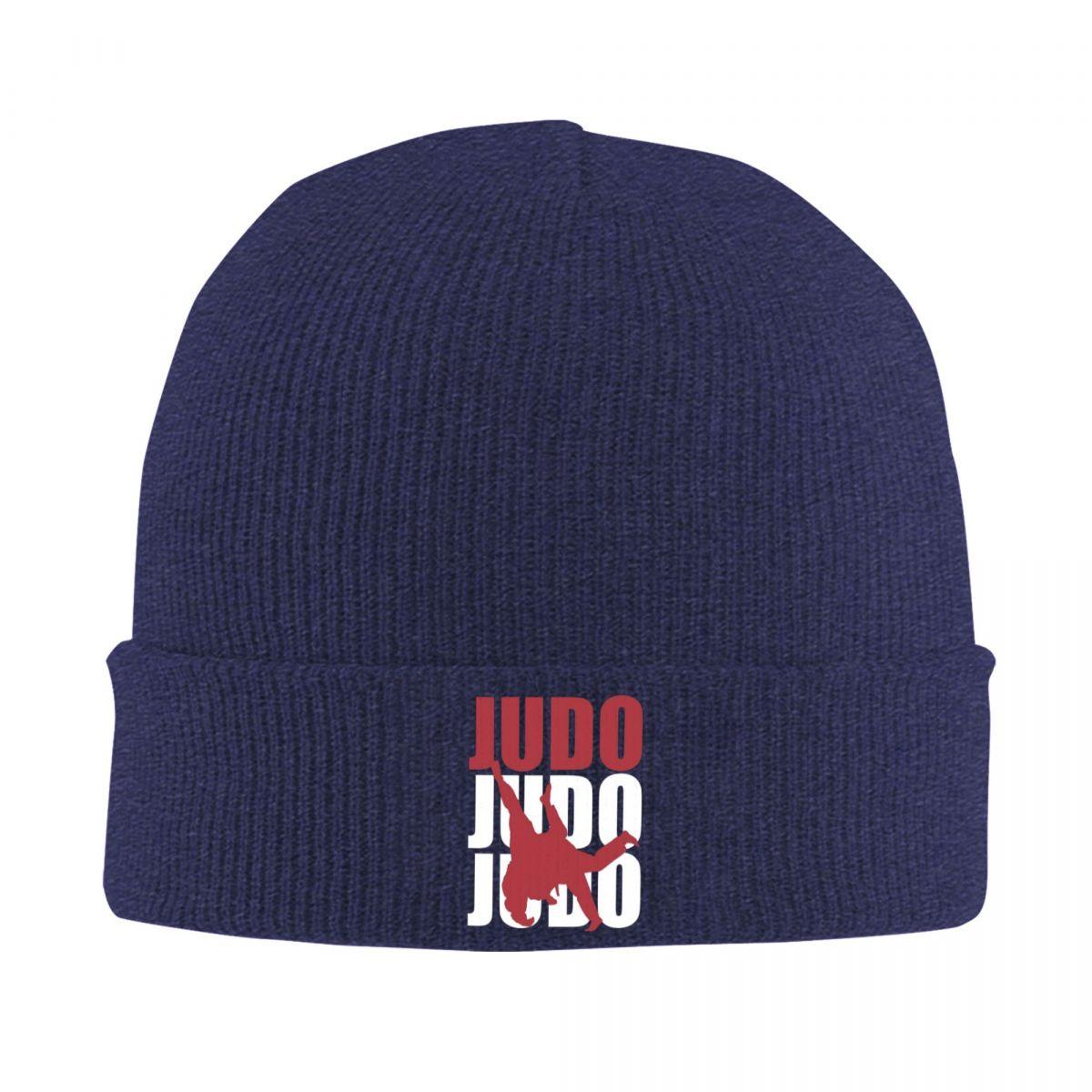 

Judo Logo Warm Knitted Cap Fashion Bonnet Hat Autumn Winter Outdoor Beanies Hats for Men Women Adult One Size