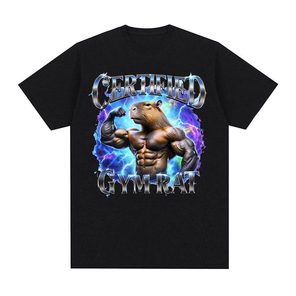 

Certified Gym Rat T-shirt Funny Vintage 90s Style T Shirt Unisex Gym Graphic Tee Gym Lovers Gift Funny Short Sleeve Clothes -... 5XL різнокольоровий