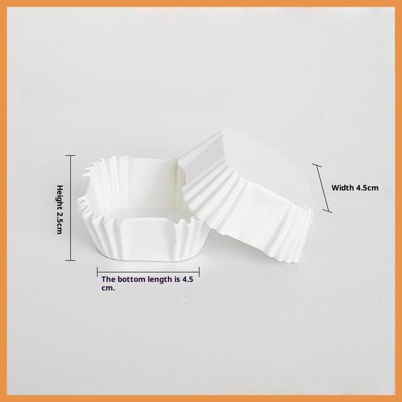 100/250 Stück Mondkuchen Papierhalter Quadratisches Papier Brownie-Förmchen Mittlere Größe 45/50/55/62 mm Xue Meiniang Papiertablett Ölfest Tasse