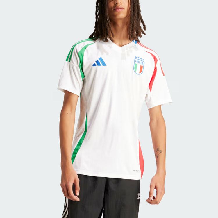 adidas Men's Italy 24 Away Soccer Jersey White IN0656