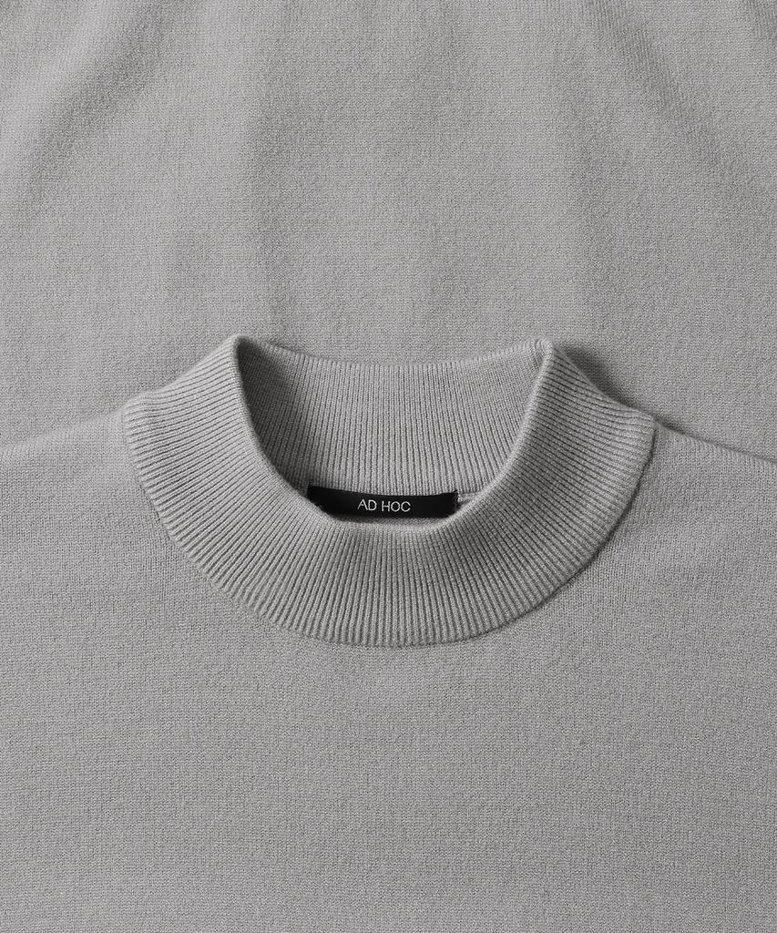 ADHOC Men'S Mock Neck Sweater (K-Grey) (Hbalk90)