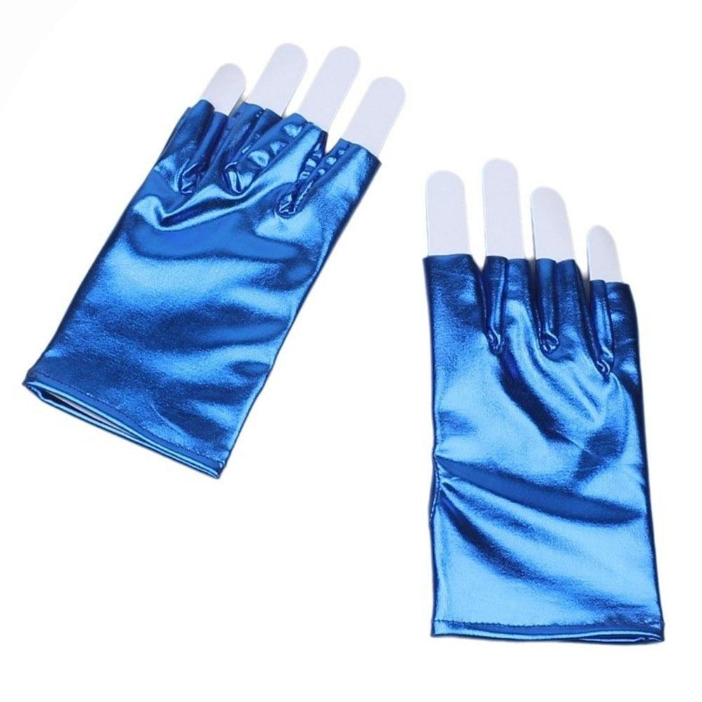 Fashionable Patent Leather Gloves Punk Style Women's Cosplay Gloves Outdoor Sports
