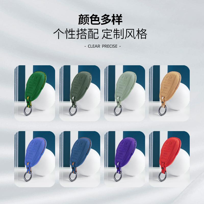 Alcantara Suede Car Key Case Cover Shell For Alfa Romeo Giulia Stelvio Mito Giulietta Brera 4C 159 Gta 147 156 Mito 166 Gt Jtd