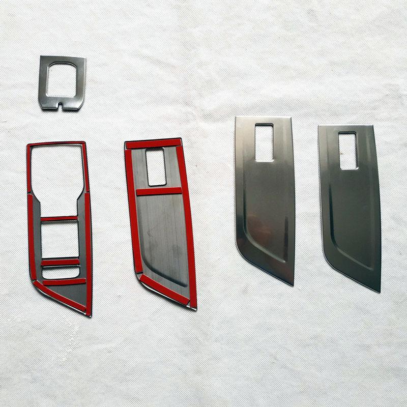 Car Window Control Panel Trim Cover for Skoda Octavia 4 IV  Mk4 RS VRS Metal Car Styling Interior Accessories 5 Pcs