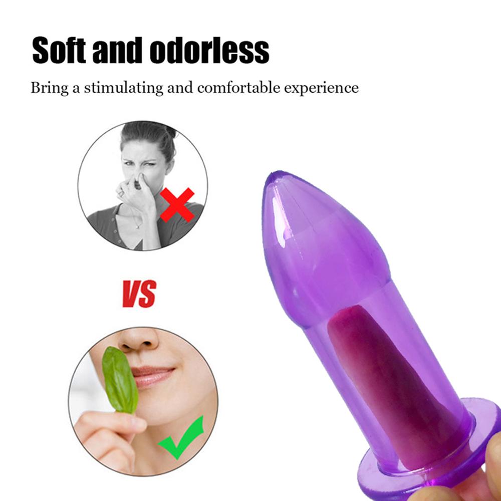 Vaginal Anal Dilator Butt Plug Enema 5 Sizes Hollow Anal Plug Soft Speculum Prostate Massager Sex Toys For Woman Men Sex
