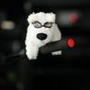 Cartoon Plush Car Wiper Turn Signal Switch Decoration,kawaii Dog Car Wiper Doll Vivid Toy Car Interior Accessories