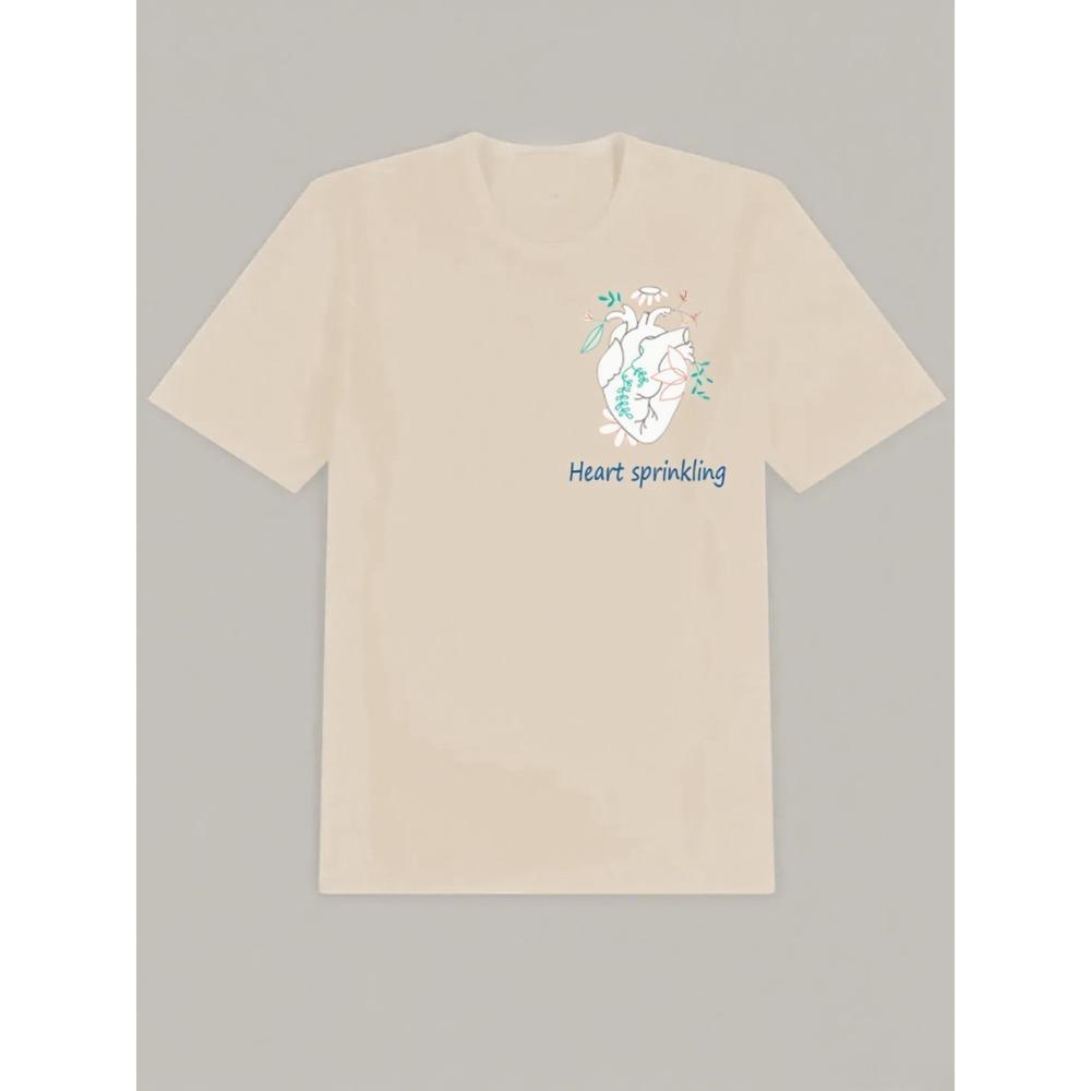 Short-sleeved Casual and High-quality Couples Are Fashionable Hot High-quality Printed Cotton Street Daily Style Trend T-shirt