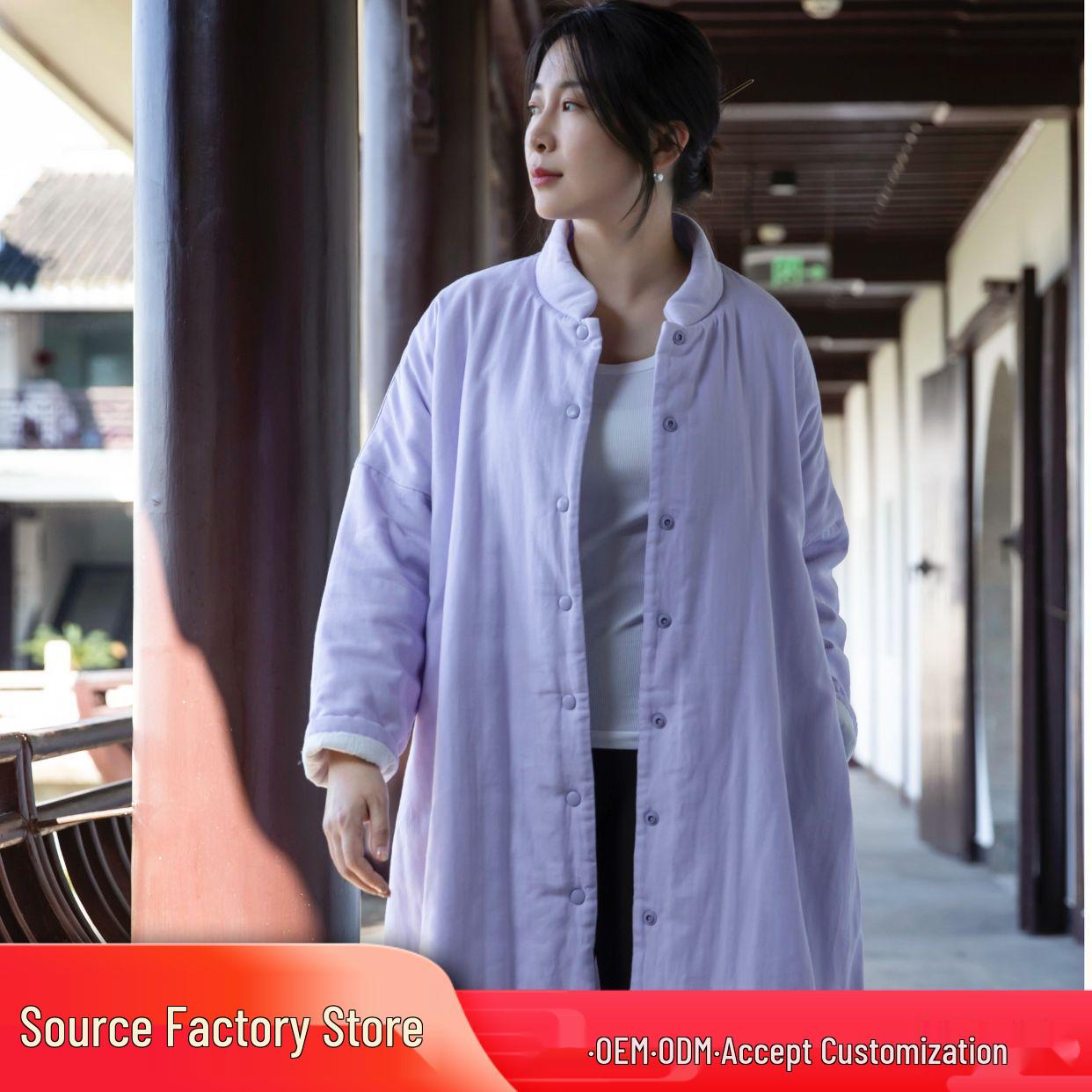 

2024 Autumn/Winter Flowing National Tide Soft Cotton-Padded Loungewear Universal Size - Female up to 160 Jin