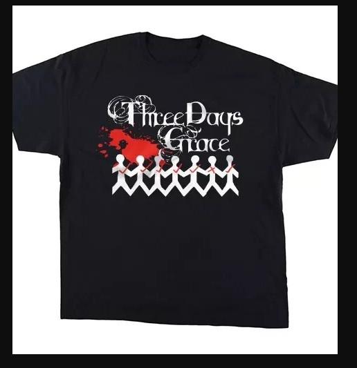 Klassisk Three Days Grace Band One-X Album T-skjorte, størrelse S-4XL