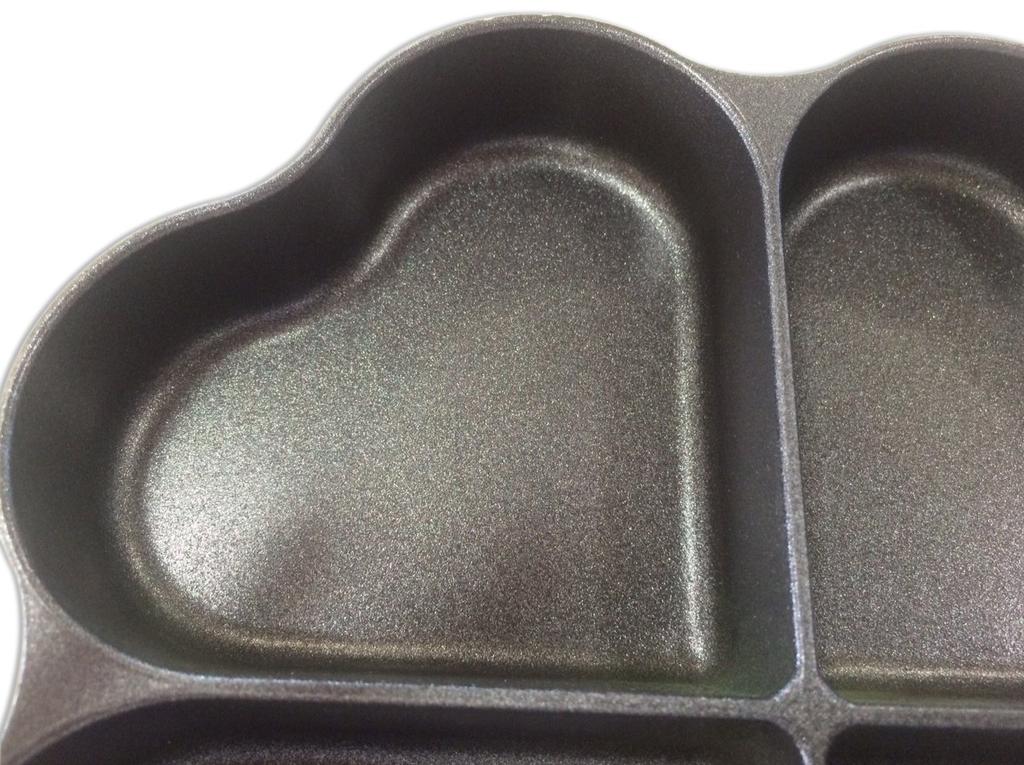 Sugiyama Metal IH Compatible wo Brings Frying "Shiawase Happiness" Four-Leaf Pan, Green, KS-2813