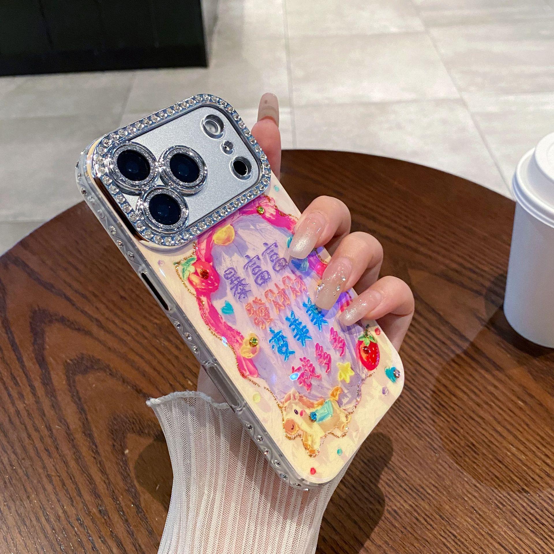 iPhone 17 Pro Max Противоударный Эпоксидный Чехол - Боковая Сторона Алмазная Новогодняя Версия iPhone 17 Pro