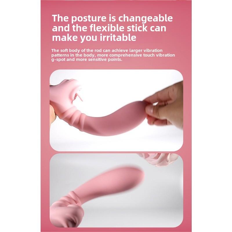 Rhythmic Tongue Licking Slapping Vibrator Female Rechargeable Masturbator Vibrator Adult Erotic Sex Products