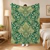 Bohemia Green Bohemian Wall Art Throw 240G Flannel Blanket, Suitable For Sofas, Beds, Offices,  Exquisite Gift Blankets