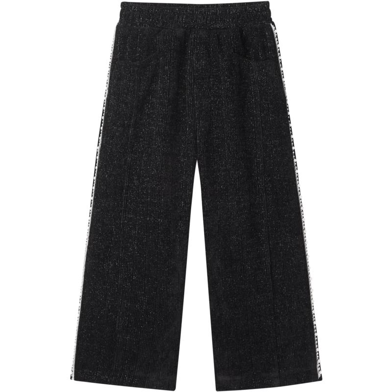 MiniPeace Girls  Shiny Fleece-Lined Flared Pants 110/50 чёрный