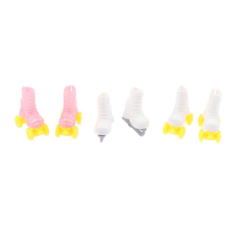 Pink Roller Skates Shoes For  Doll Fashion Short Boots Decorative Sports Toy Play Doll Accessories