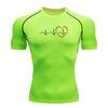 Men Compression T-shirt Printing Short Sleeve Sport Tees Gym Fitness Sweatshirt Male Jogging Tracksuit Homme Athletic Shirt Tops