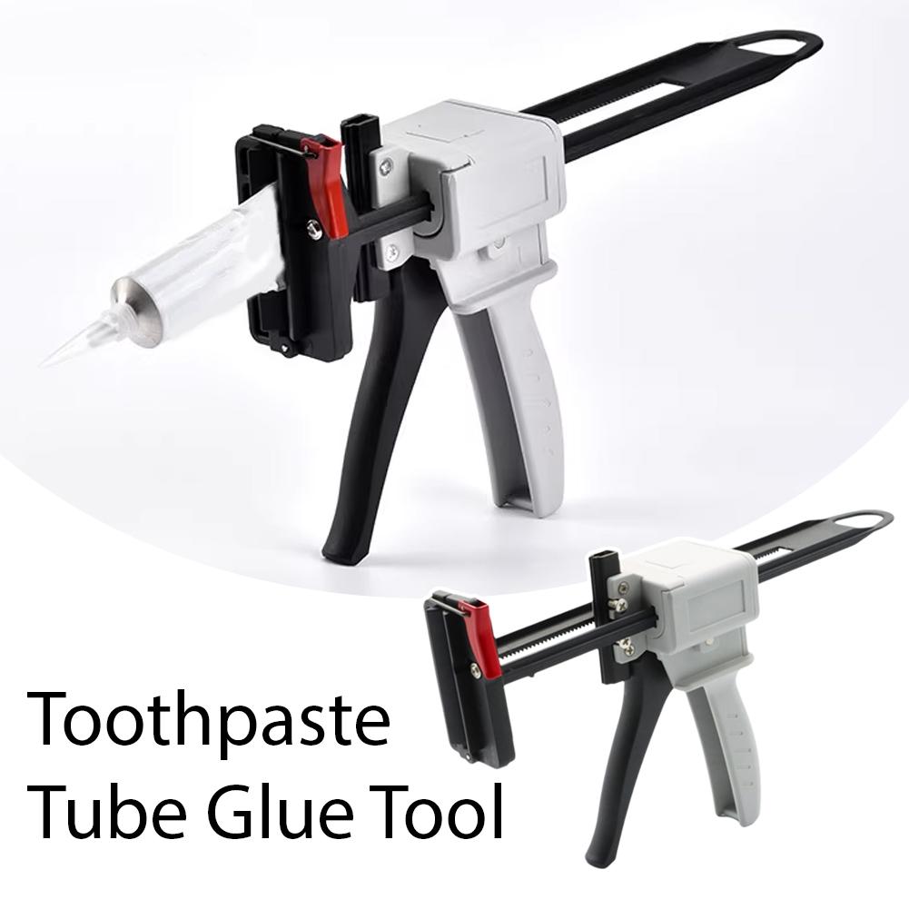 704 Toothpaste Glue Gun Silicone Sealant Gun Manual Glue Gun Auto Repair Tool Manual Extruder Aluminum Tube Glue Extruder