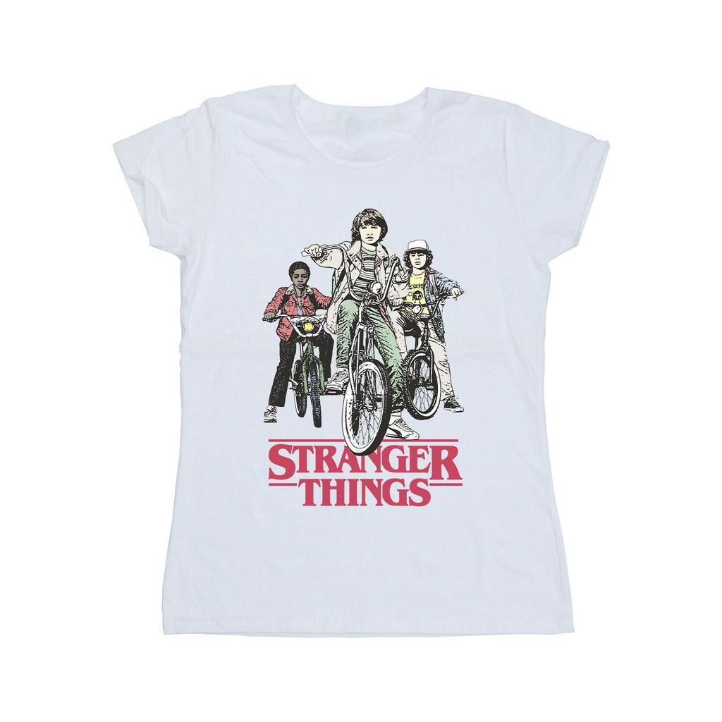 Netflix Womens/Ladies Stranger Things Retro Bikers Cotton T-Shirt