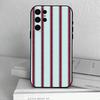 B-Burgundy W-White Stripe  Phone Case For Samsung S25,S24,S21,S22,S23,S30,Ultra,S20,Plus,Others Soft Black Case