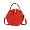 Damen-Tasche mit Krokodilmuster, Runde Kuchen-Tasche, Neue große Umhängetasche, Sommerliche Einzel-Schulter-Tasche, Tragbare Organiser-Tasche, Trendig
