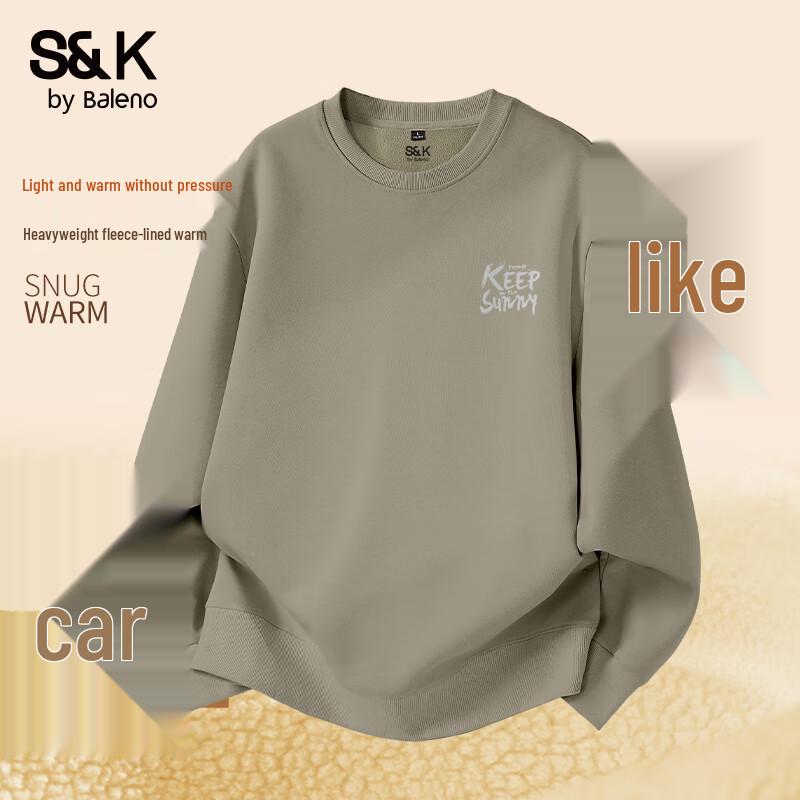 Baleno Men's S&K Series Fleece Round Neck Sweatshirt