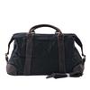 Retro-style Travel Handbag Made of Waxed Waterproof Canvas with Cowhide, Large-capacity Men's Weekend Bag