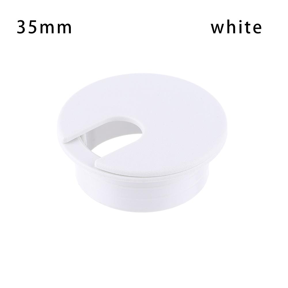 50/60MM Desk Cord Grommet Wire Hole Cover Line Outlet Port Threading Box Cover Cable Passing Box Office Table Cable Organizer