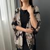130CM Leaf Printed Cotton and Linen Scarves Women Shawls Fashion Decoration Scarf