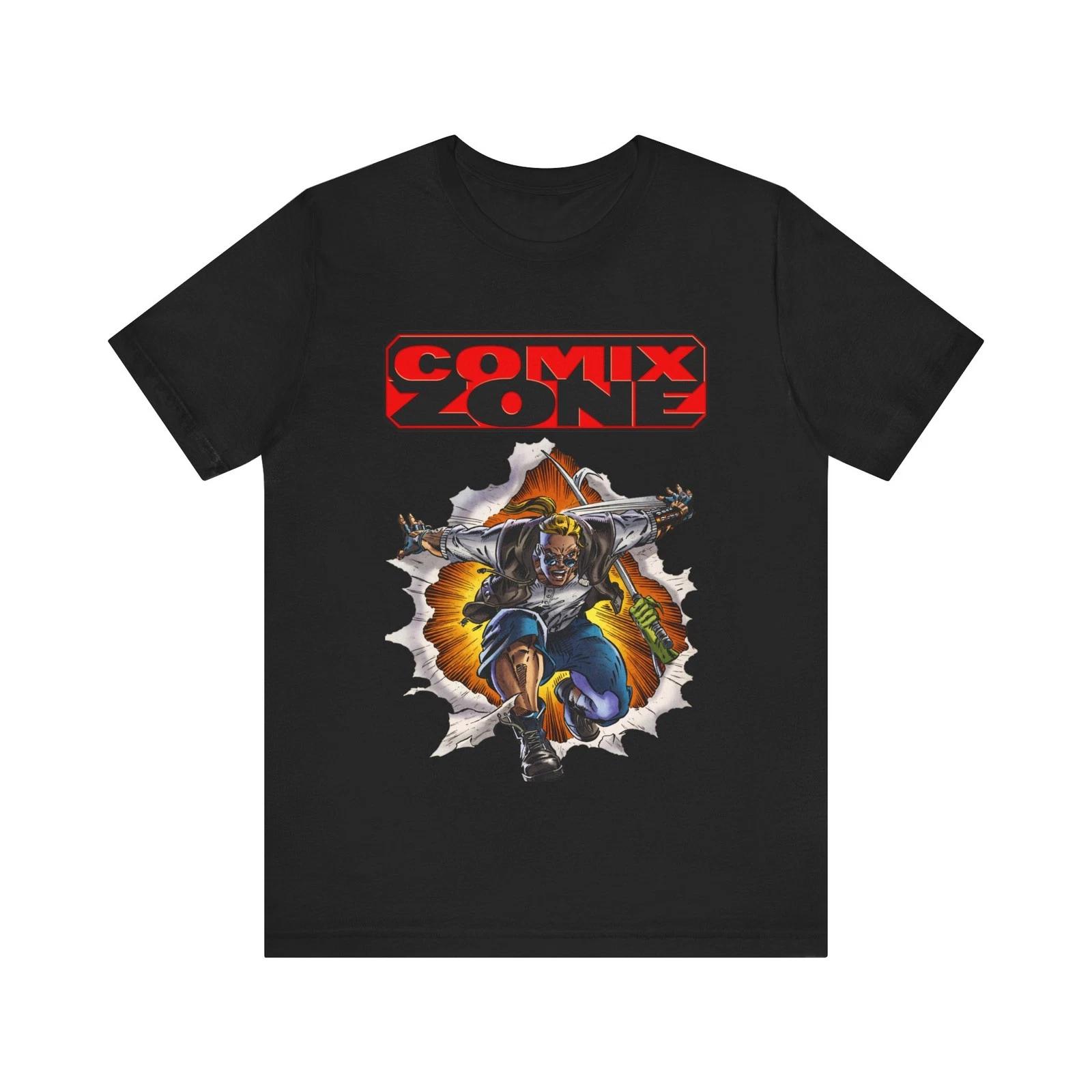 Comix Zone Genesis 90s Retro Style Cover Art Unisex Jersey Short Sleeve Tee S