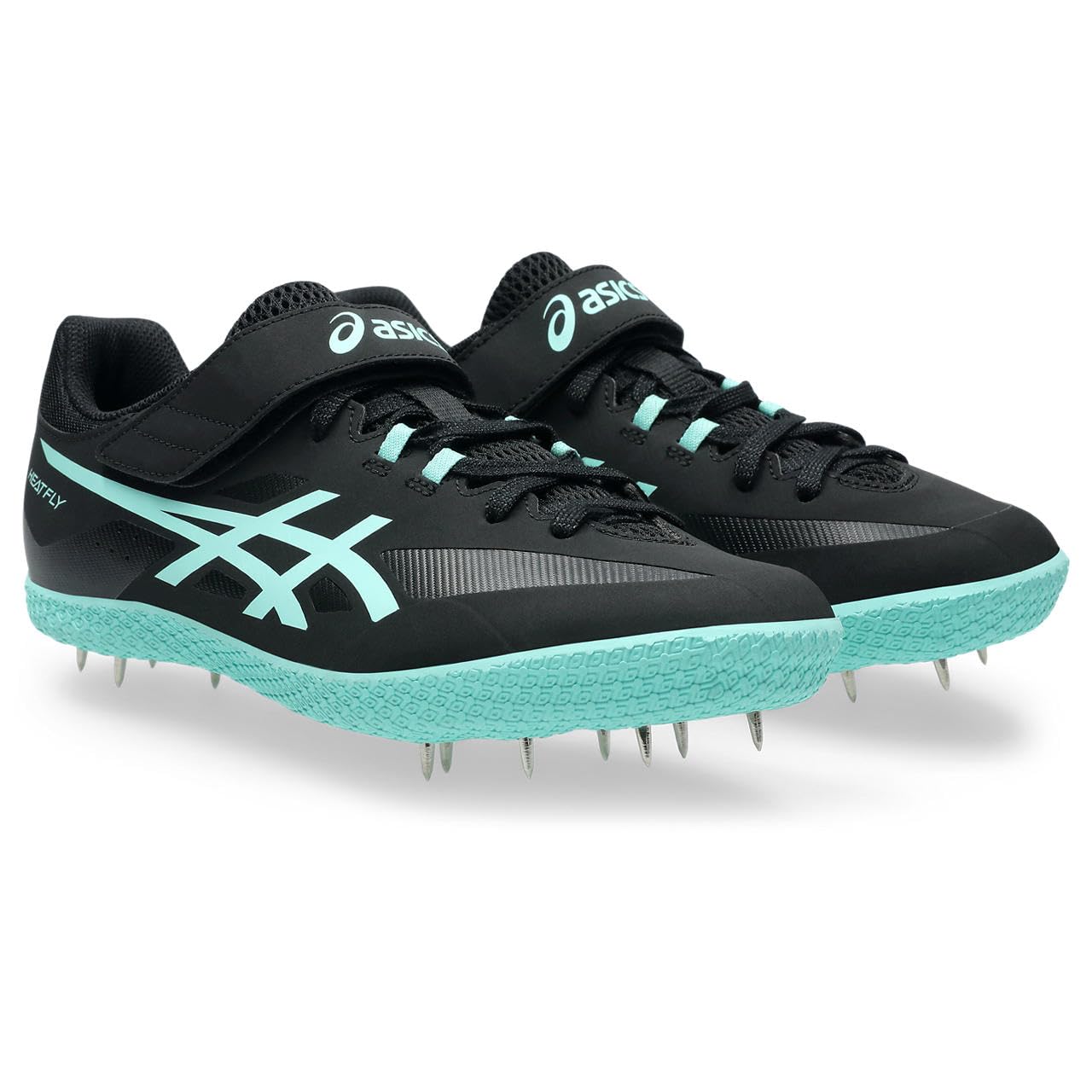 

Шиповки для легкой атлетики HEAT FLY 2 1093A249 Унисекс 001 см 2E [Asics] (Черный/Светящийся Мятный) +26,5