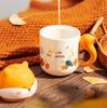 Autumn Cartoon Squirrel Ceramic Cup High Value Gift Coffee Cup Mug Mug Cute Teacher's Day Water Cup