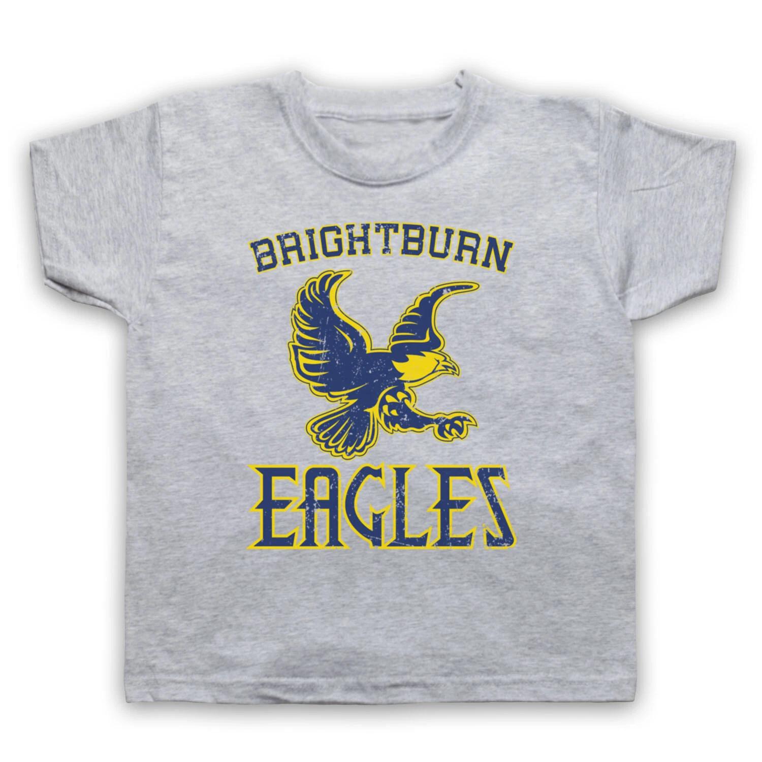 BRIGHTBURN EAGLES ЛОГОТИП ШКОЛЫ СУПЕРГЕРОЙ УЖАСЫ ФИЛЬМ ДЕТСКИЙ ДЕТСКАЯ Футболка 110