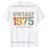 Funny 50 Year Old Vintage 1975 Limited Edition T Shirts Summer Streetwear Short Sleeve 50th Birthday Gifts T-shirt Mens Clothing